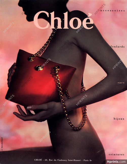 Chloé (Handbags) 1991 Photo Javier Vallhonrat, Nude