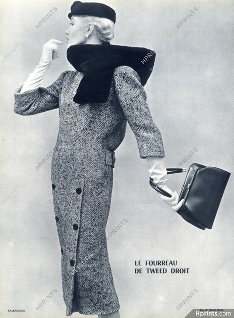 Balenciaga 1955 Fourreau de Tweed Handbag Roger Mode