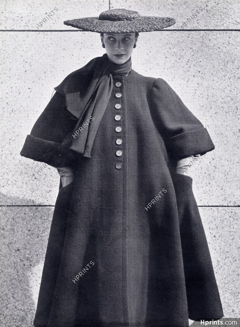 Balenciaga 1951 Winter Coat, Hat