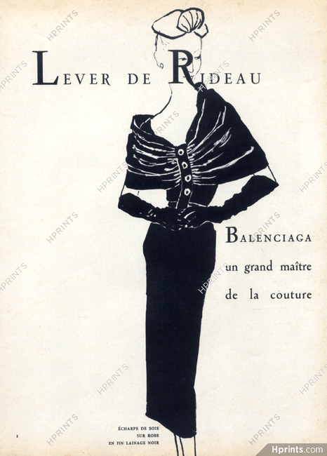 Balenciaga 1952 Black Dress