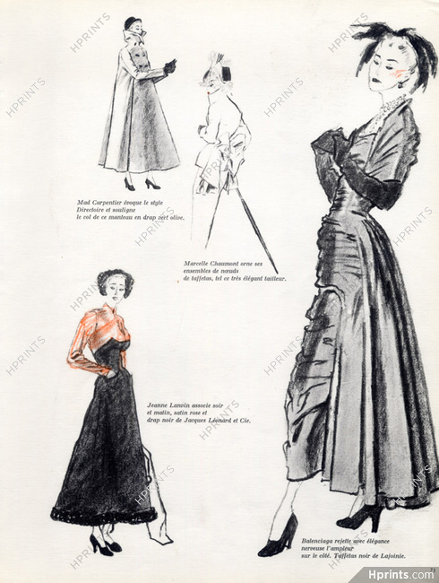 Balenciaga 1948 Evening Dress
