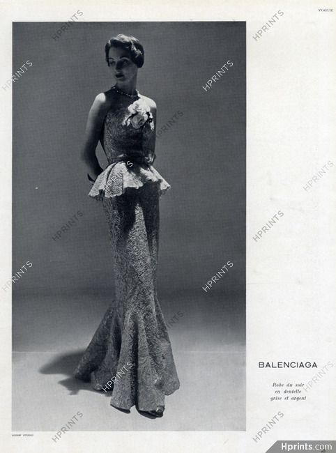 Balenciaga 1955 Evening Gown