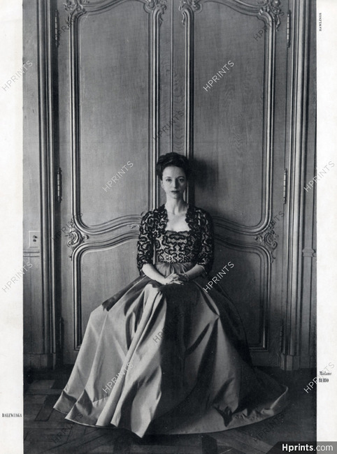 Balenciaga 1946 Mrs Rubio Evening Dress
