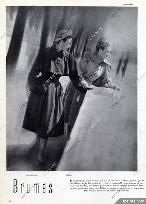 Balenciaga Hermes 1947 Photo Crespi