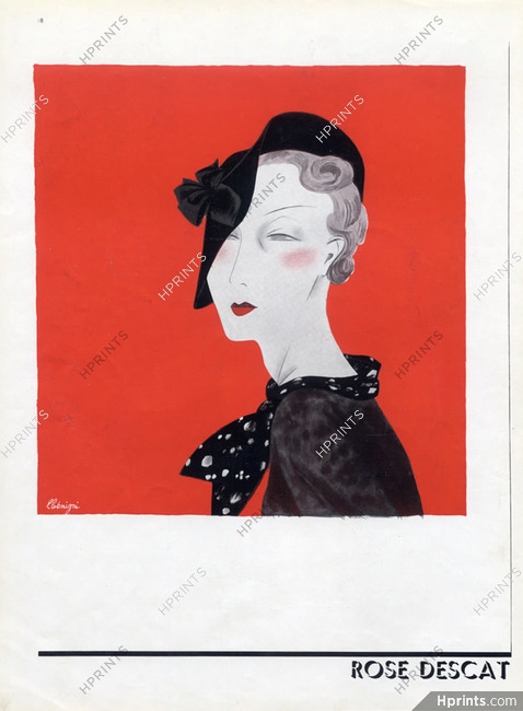 Rose Descat (Millinery) 1935 Léon Bénigni
