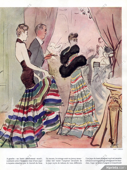 Alix (Germaine Krebs) & Jeanne Lanvin 1938 Evening Gown Eric