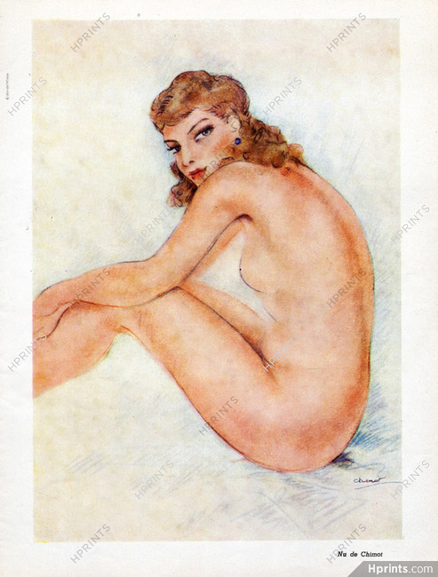 Edouard Chimot 1958 Nude