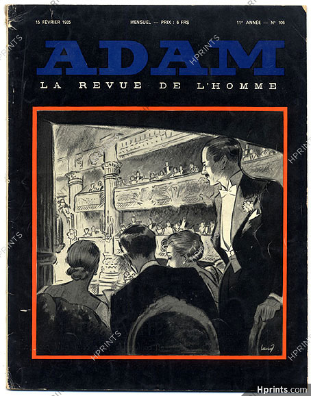 Adam 1935 N°106 Géo Ham, Jean Cocteau, Van Dongen, Joséphine Baker, Foujita