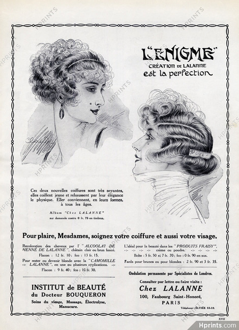 Lalanne (Hairstyle) 1920 L'enigme, Hairpieces, Claude, Wig