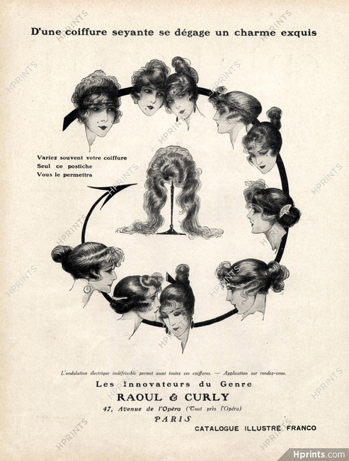 Raoul & Curly (Hairstyle) 1921 Hairpieces