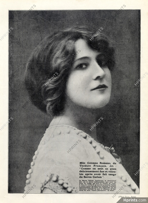 Cadum (Cosmetics) 1914 Colonna Romano Portrait