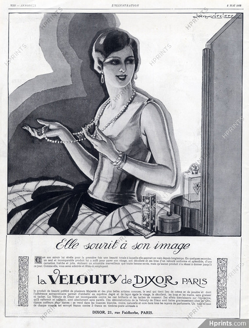 Dixor (Cosmetics) 1928 Velouty Leclerc