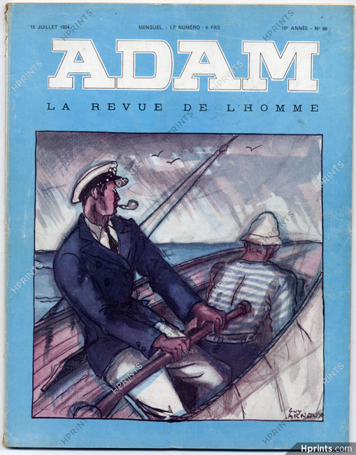 Adam 1934 N°99 Guy Arnoux Fashion Magazine for Man