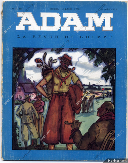 Adam 1934 N°97 Guy Arnoux Fashion Magazine for Man, 64 pages