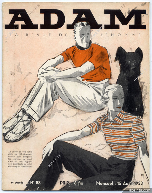 Adam 1933 N°88 Ernst Dryden Fashion Magazine for Man