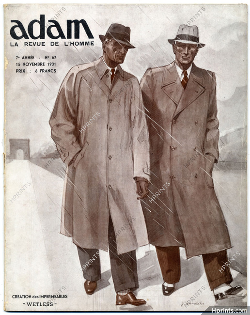Adam 1931 N°67 Jean Choiselat Fashion Magazine for Men, 64 pages
