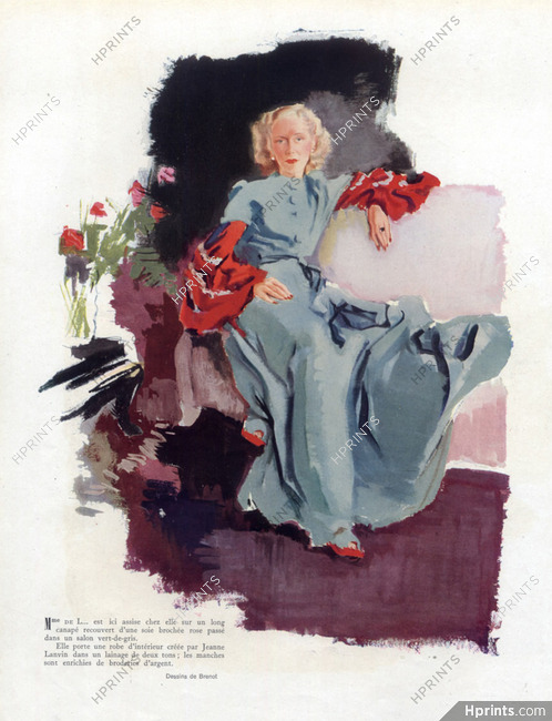 Jeanne Lanvin 1941 Housecoat, Brénot