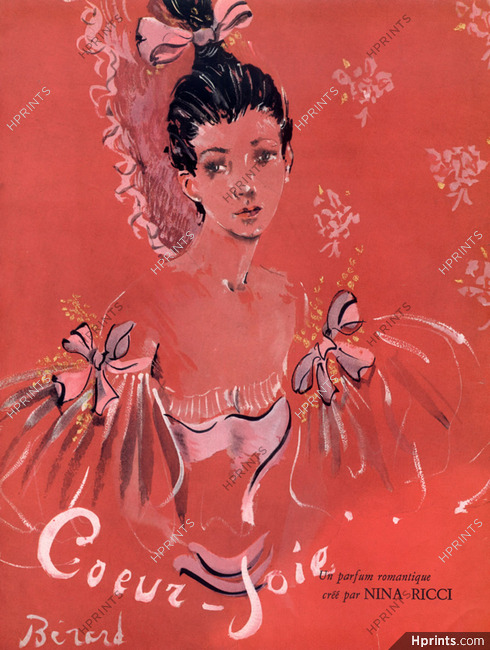 Nina Ricci (Perfumes) 1946 Coeur-Joie Christian Berard