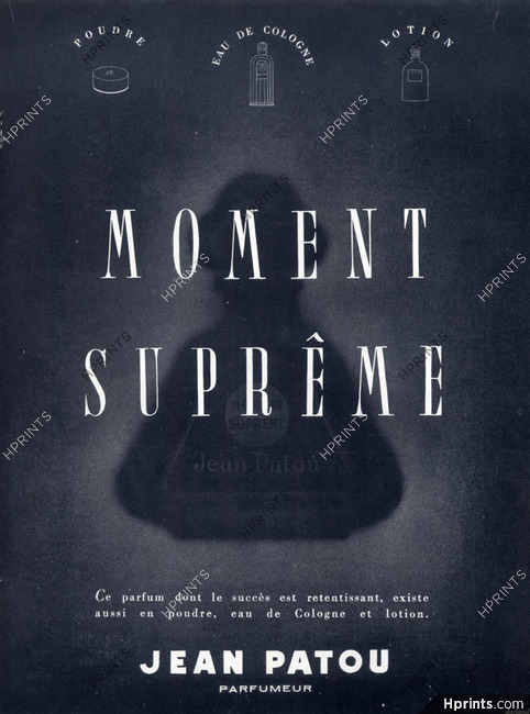 Jean Patou (Perfumes) 1936 Moment Suprême
