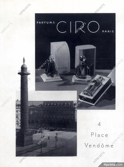 Ciro (Perfumes) 1937 Reflexion, Surenchere, Camelia du Maroc