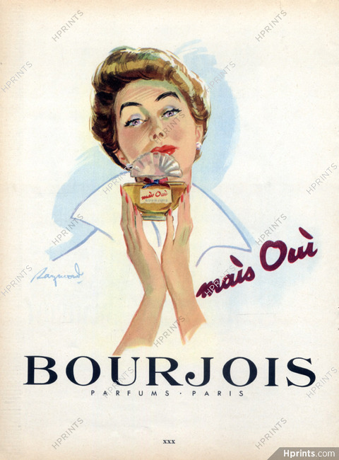Bourjois (Perfumes) 1952 "Mais Oui" Brénot
