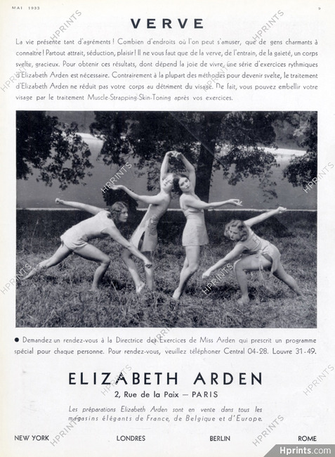 Elizabeth Arden (Cosmetics) 1933