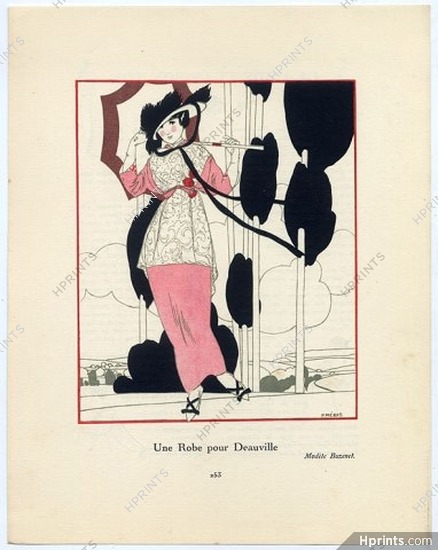 Gazette du Bon Ton 1913 Paul Meras Buzenet Dress for Deauville
