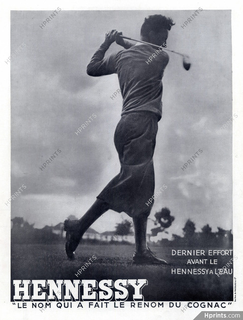 Hennessy (Cognac) 1934 Golfer