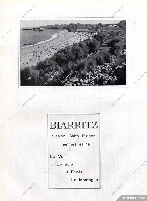 Biarritz (City) 1947 Photo Greff Seashore
