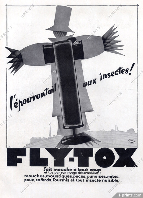 Fly-Tox 1930 Albert Pouprou, Scarecrow
