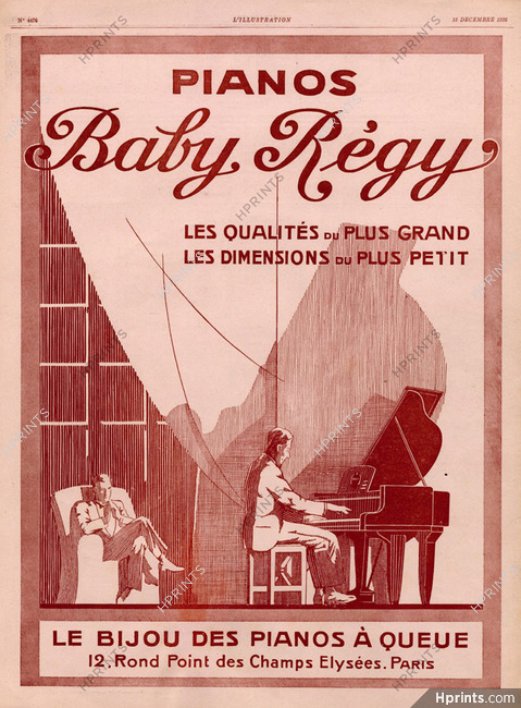 Regy Baby 1928 Piano a Queue