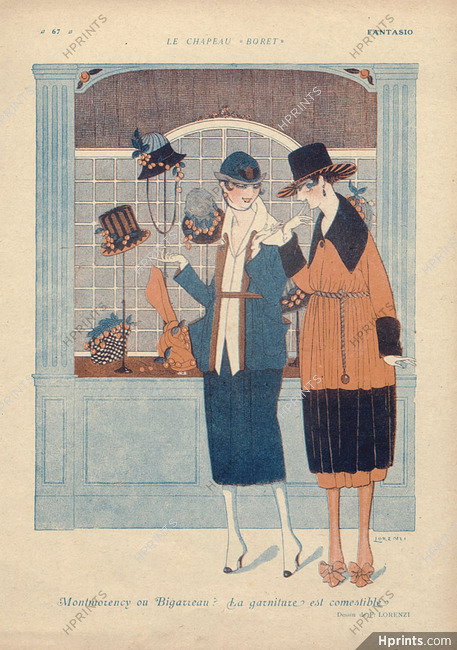 Fabius Lorenzi 1918 Le Chapeau Boret Cherry Hats Fashion