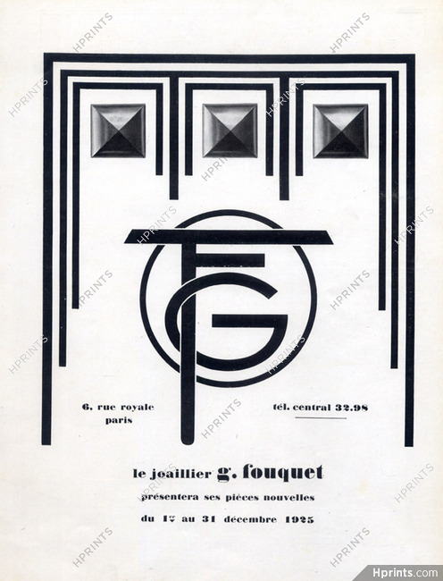 Georges Fouquet (Jewels) 1929 Art Deco Style