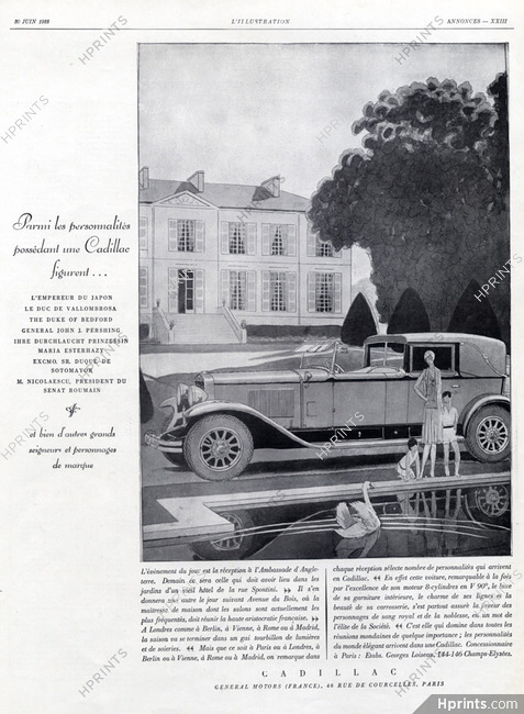 Cadillac (Cars) 1928 Leon Benigni Ambassade D'Angleterre