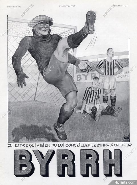 Byrrh (Drinks) 1934 Football Soccer, Georges Leonnec