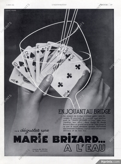 Marie Brizard (Liquor) 1934 Playing Cards Georges Arandel
