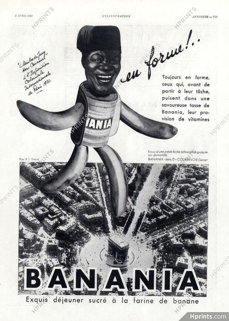Banania 1932 Arc de Triomphe — Boissons