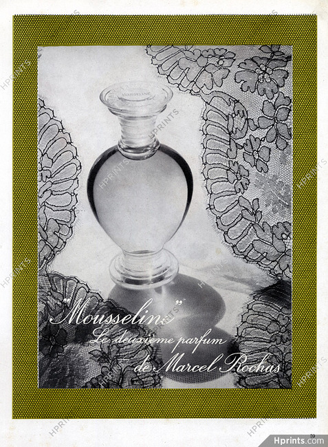 Marcel Rochas (Perfumes) 1947 Mousseline