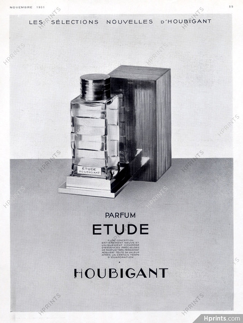 Houbigant (Perfumes) 1931 Etude