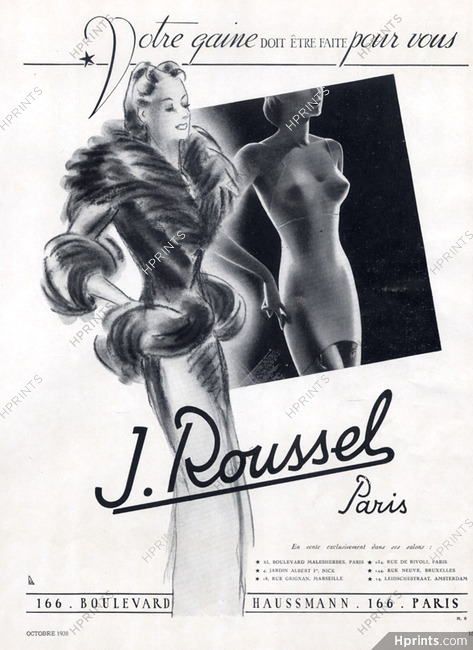 Roussel (Lingerie) 1938 Girdle