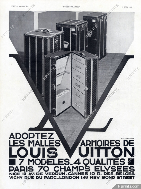 Louis Vuitton (Luggage) 1930 Malles Armoires — Travel goods