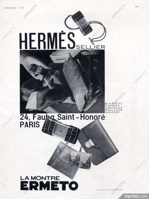 Hermès 1929 Ermeto Watches, Handbags