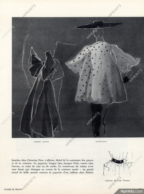Balenciaga & Robert Piguet 1951 Simone Brousse