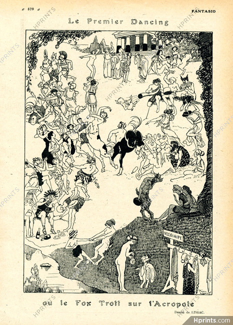 Lissac 1922 "Le Fox Trott sur L'Acropole" Greek Mythology Dancing