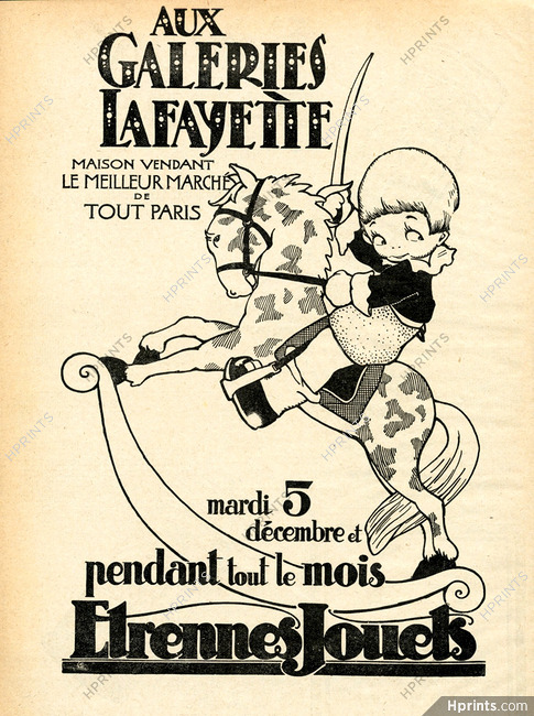 Galeries Lafayette 1922 Rocking Horse, Toys