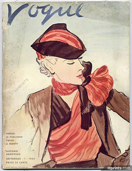Vogue USA 1934 September 1st Eric, Autumn Shopping, 108 pages