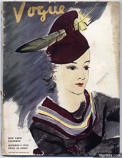 Vogue USA 1934 October 1st Jean Pagès New York Fashions