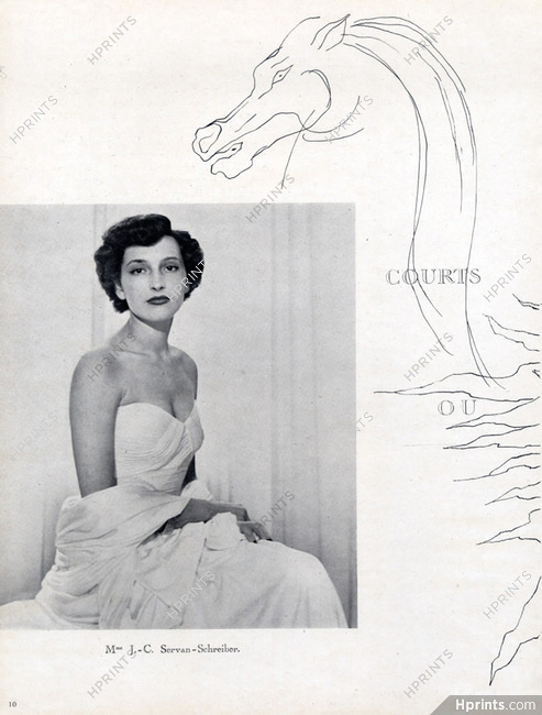 Mrs J.C Servan-Schreiber 1949 Photo Meerson