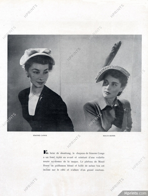 Simone Gange & Maud Roser 1948