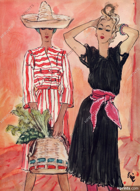 Eric Carl Erickson 1943 Taxco Summer Dresses Mexican